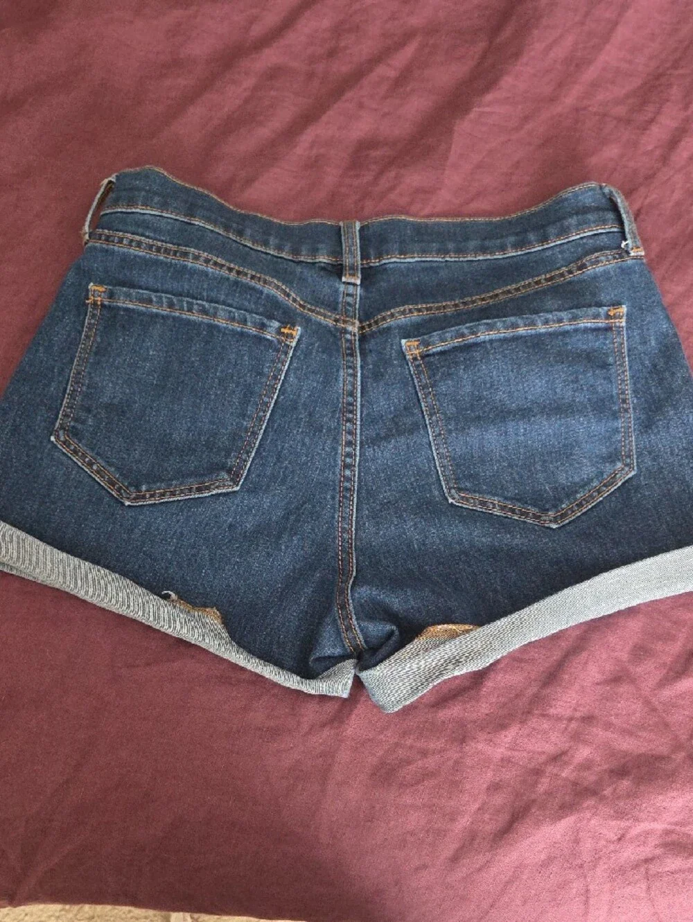 Old Navy Indigo Cuffed Denim Shorts